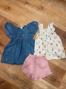 Summer Toddler Dress (2) and Short Set